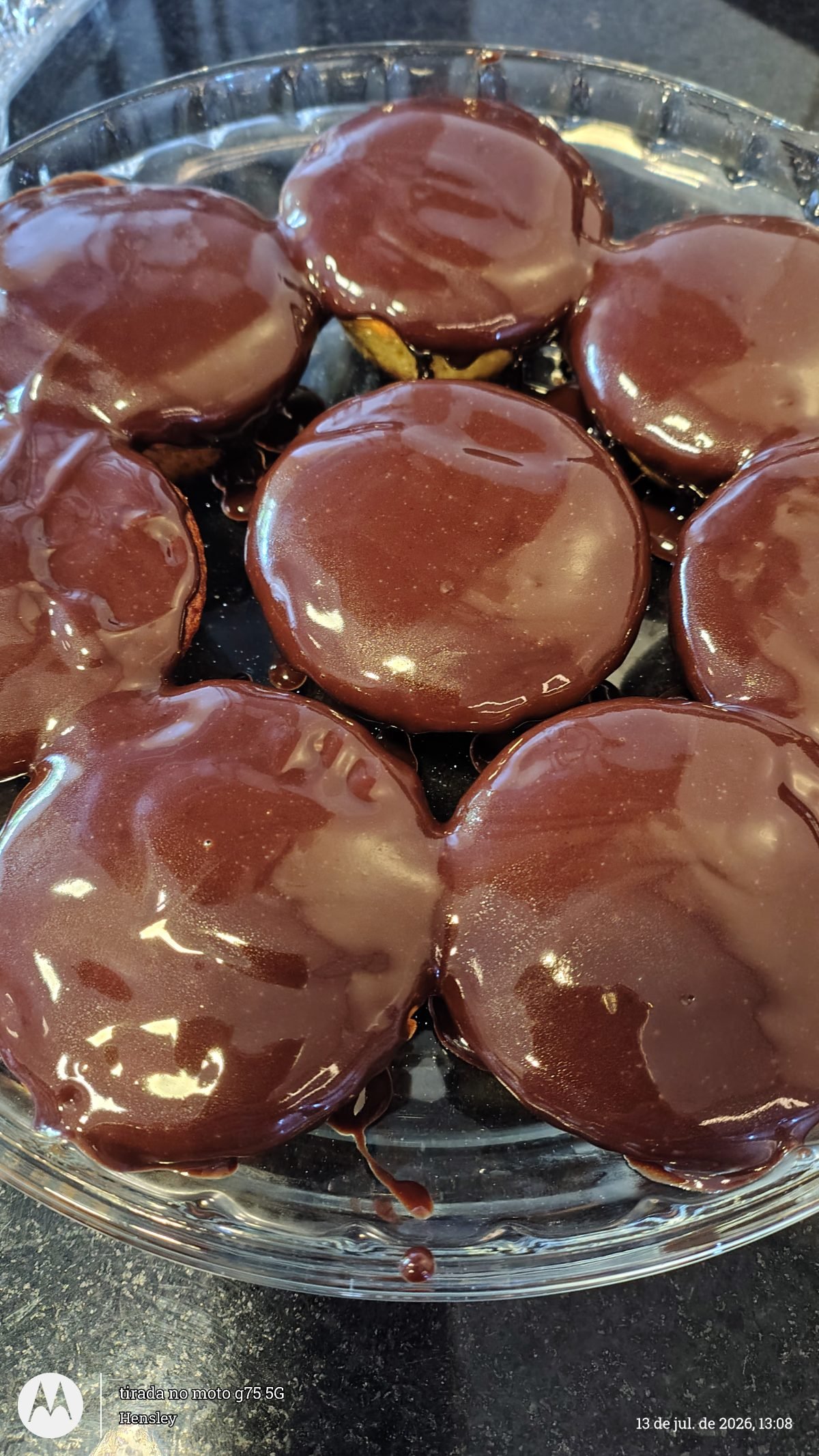 Mini bolinho de Maracujá e cobertura de cacau