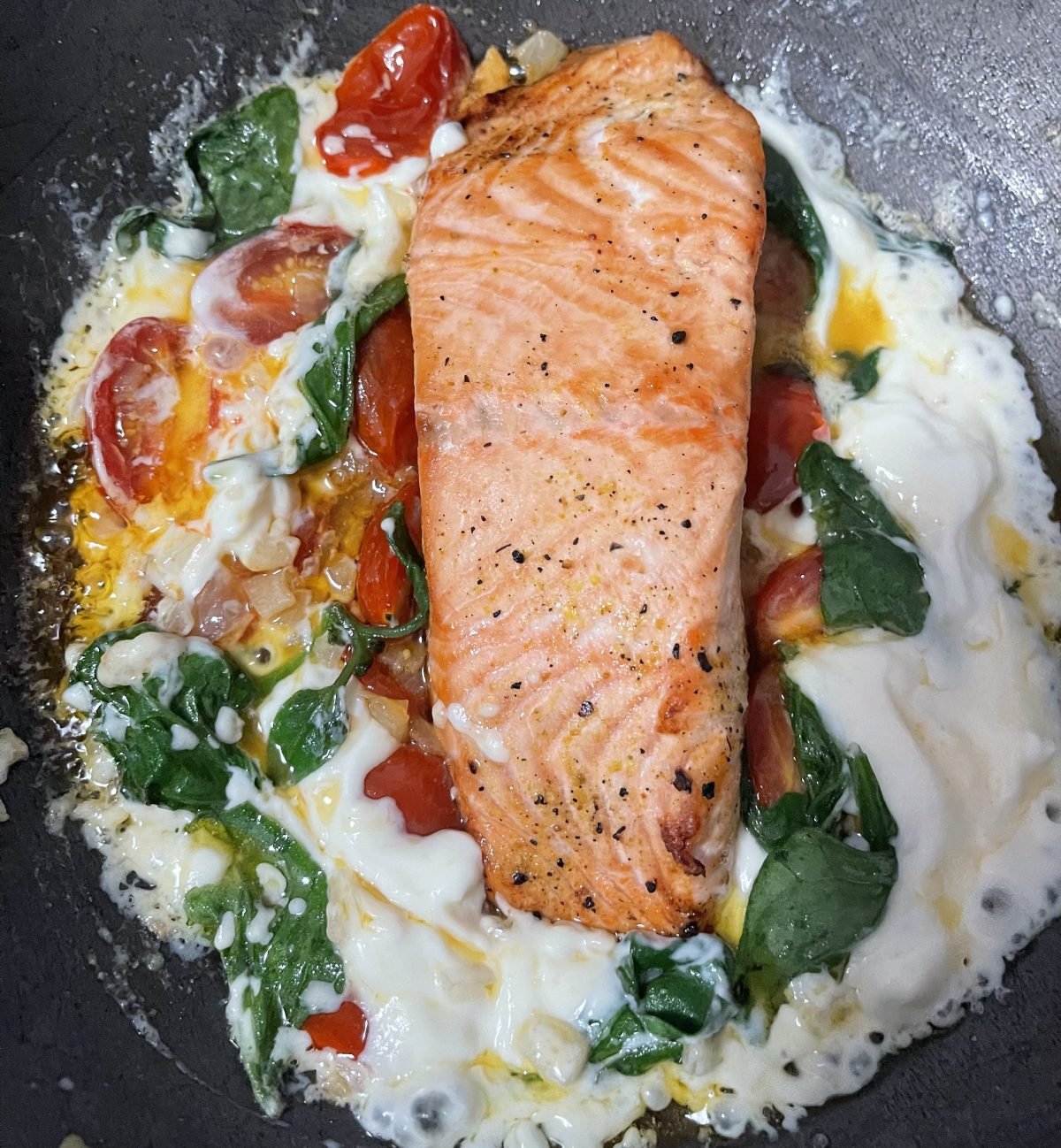 Salmão à Toscana
