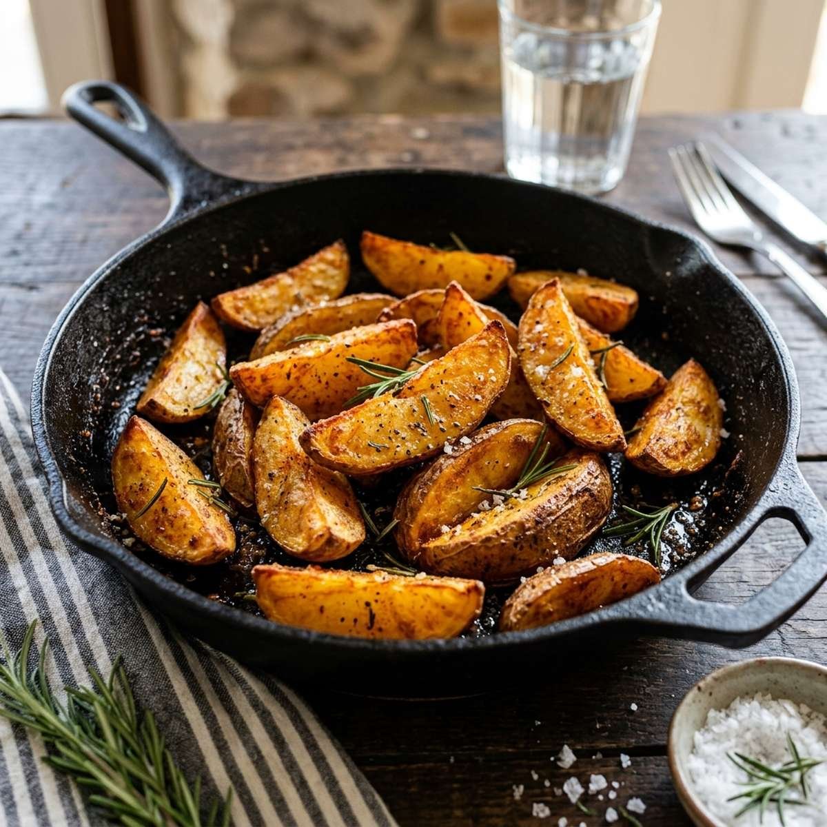 Batata Rústica Assada: Crocante por Fora e Macia por Dentro