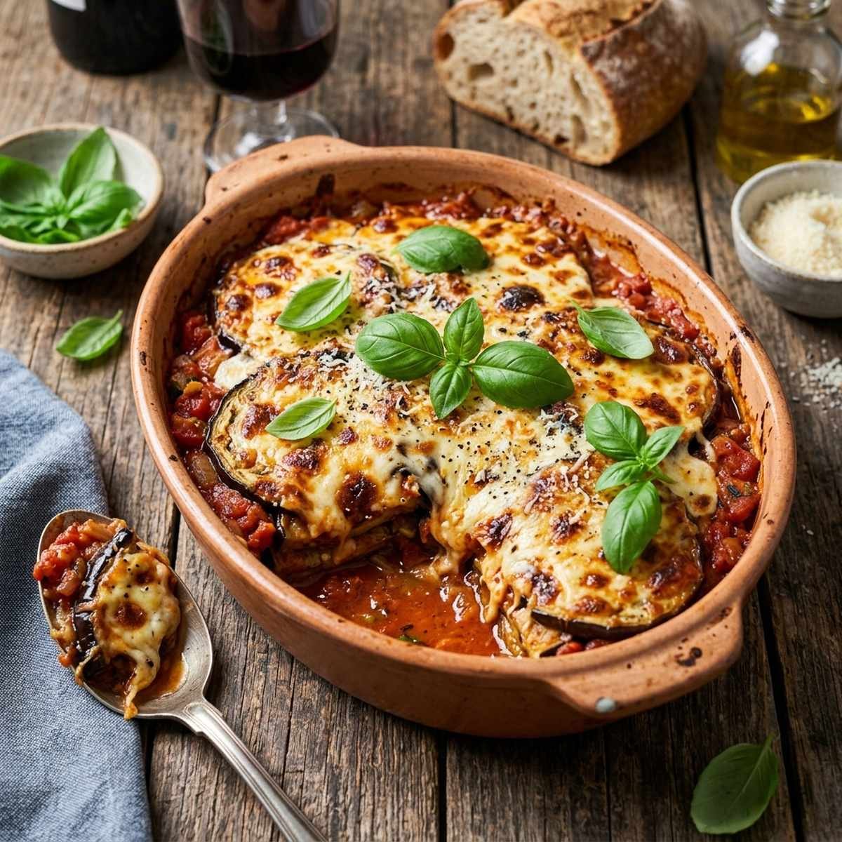 Berinjela ao Forno à Parmegiana: Leve e Gratinada