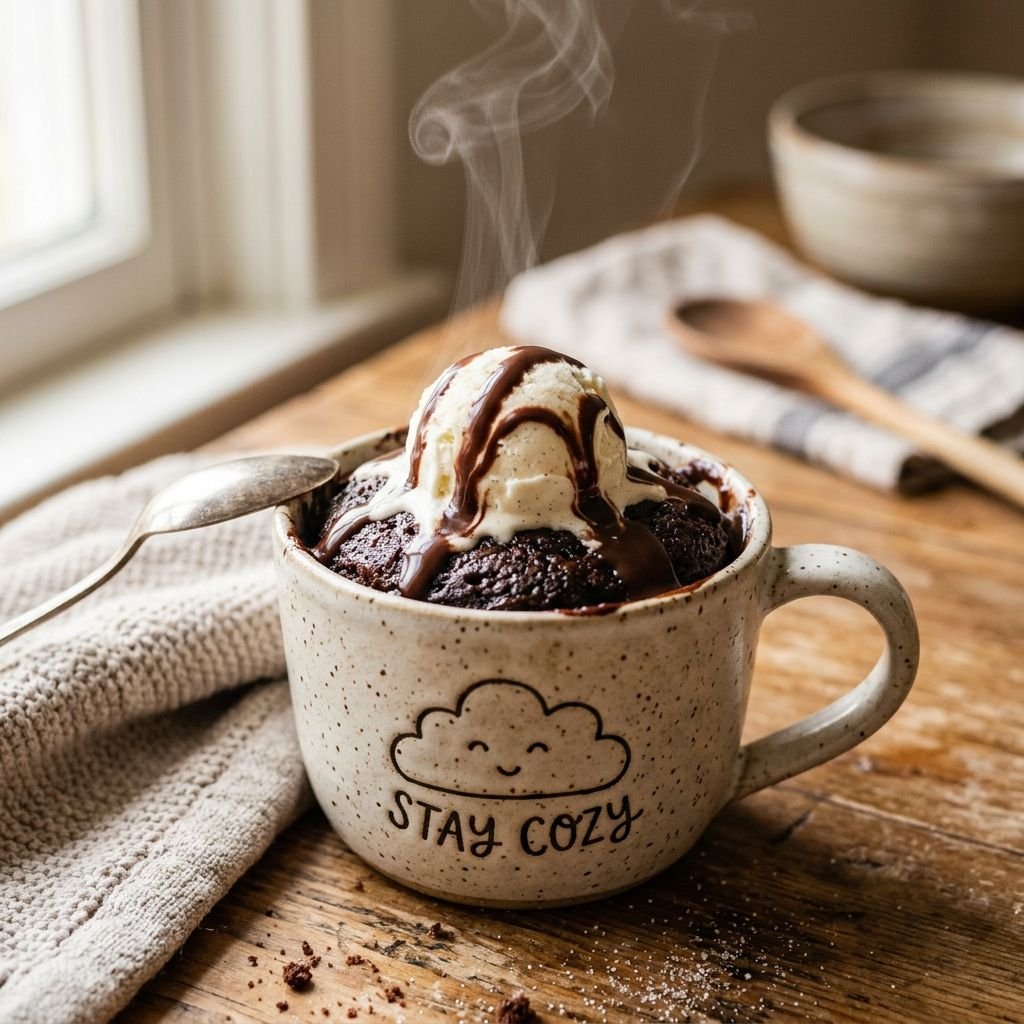 Bolo de Caneca de Chocolate Fofinho: Pronto em 3 Minutos