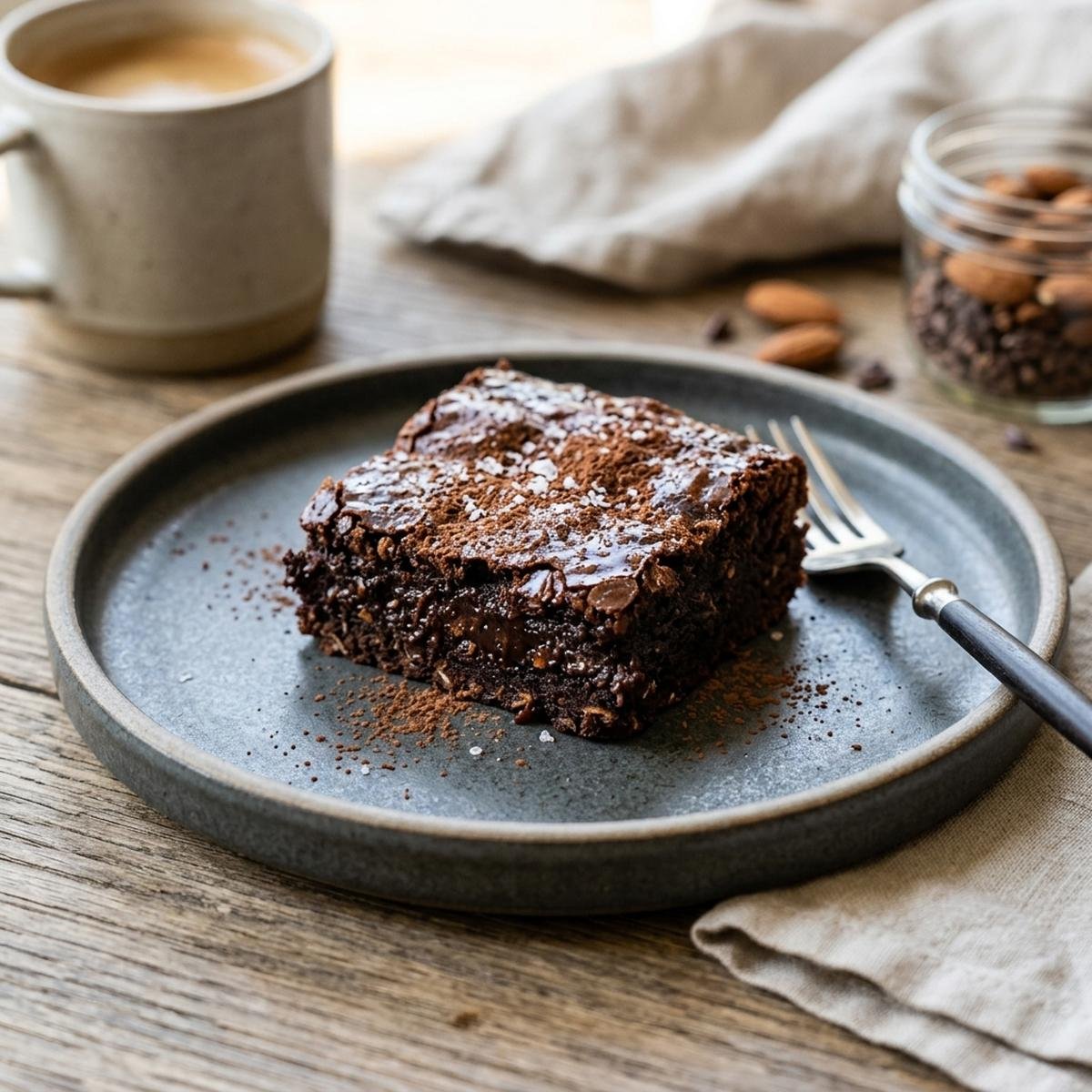 Brownie Fit de Aveia e Cacau: O Lanche Saudável