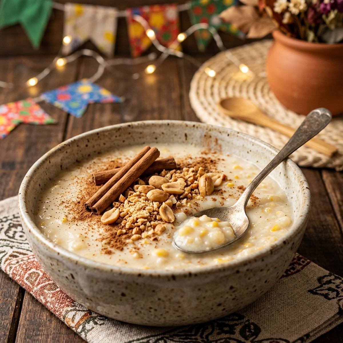 Canjica Cremosa Tradicional: O Doce Junino Perfeito