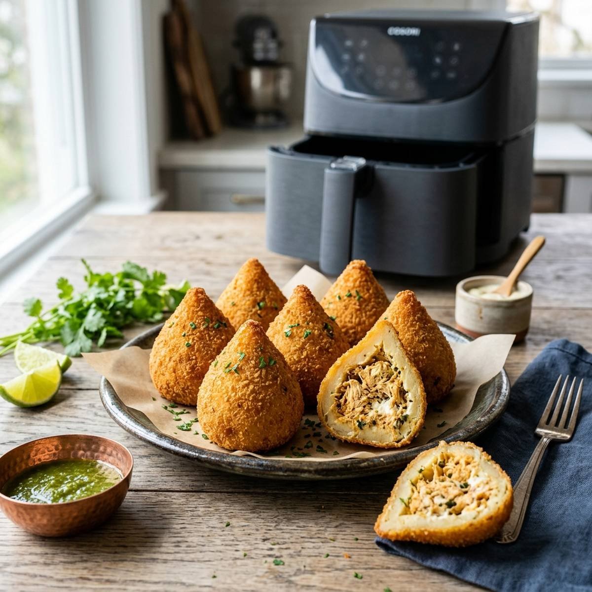 Coxinha de Frango na Air Fryer: Crocante e Saudável