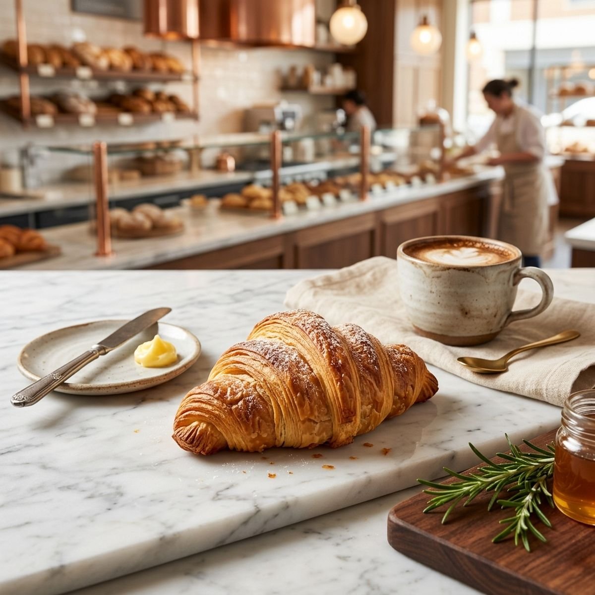 Croissant Clássico de Manteiga: A Arte da Massa Folhada
