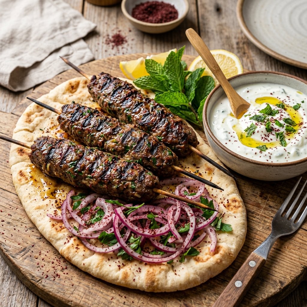 Espetinho de Kafta Árabe Autêntica