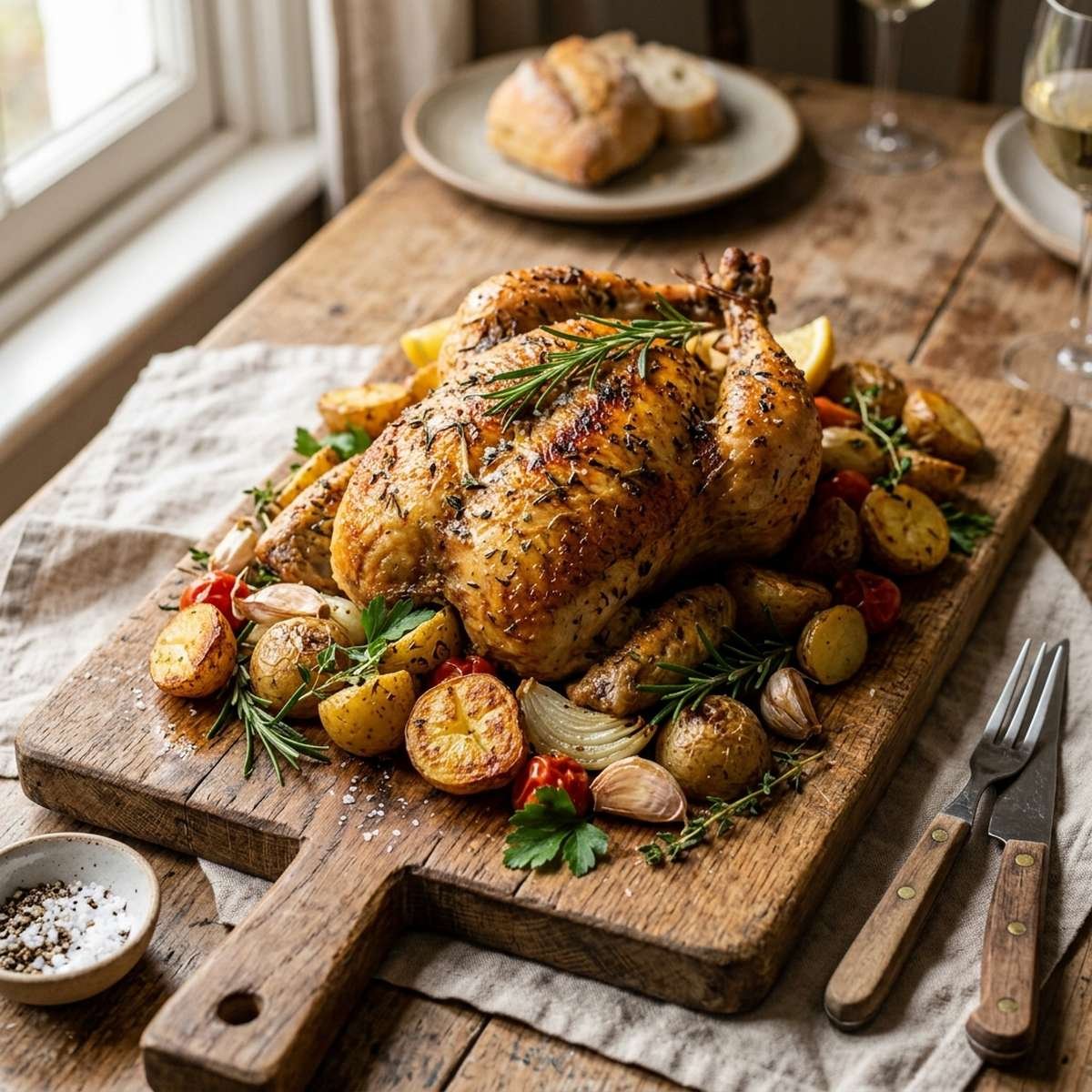 Frango Assado de Domingo: Suculento e Crocante no Forno