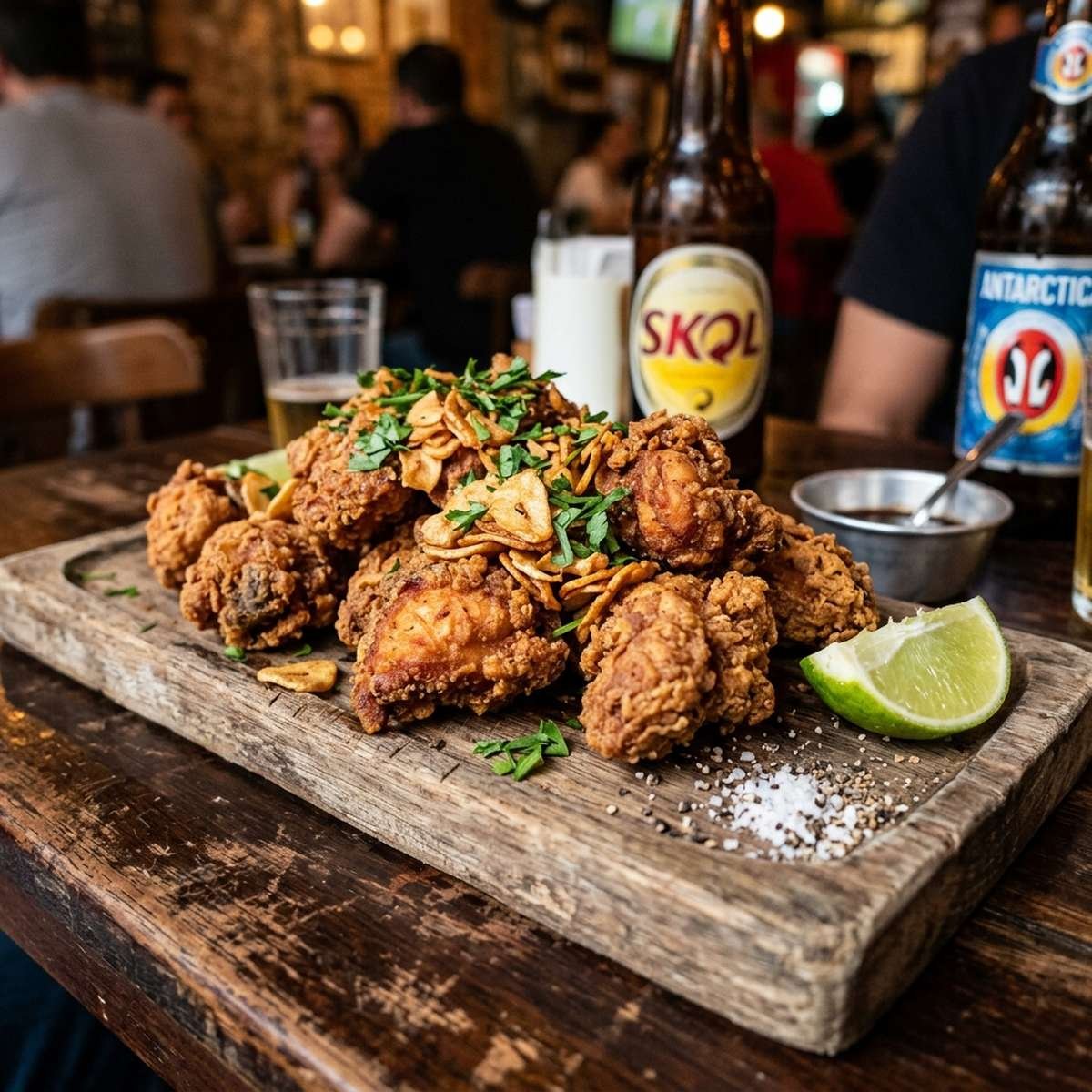 Frango à Passarinho Crocante: Petisco de Boteco