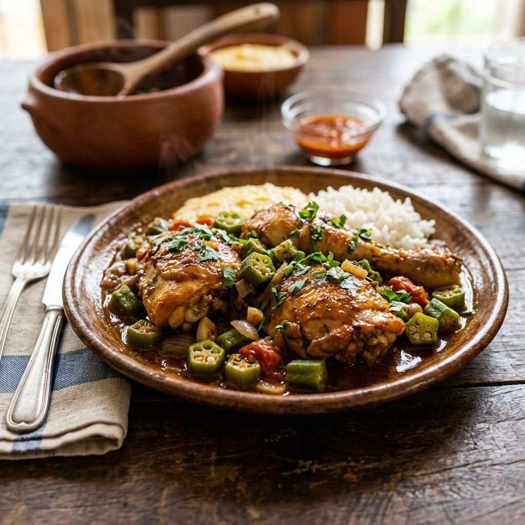 Frango com Quiabo Tradicional Mineiro: Sabor da Roça
