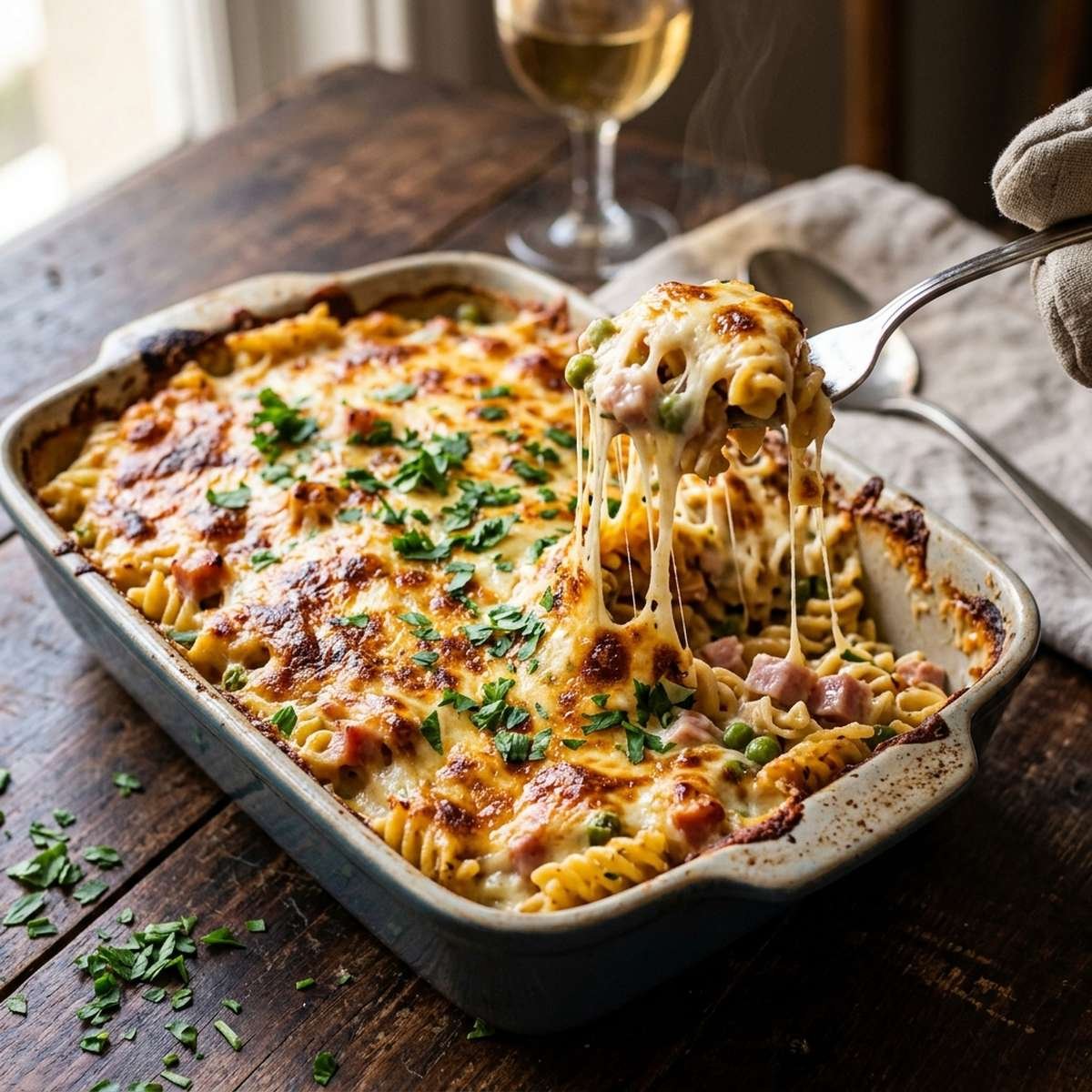 Macarrão Cremoso de Forno: Almoço Rápido e Fácil