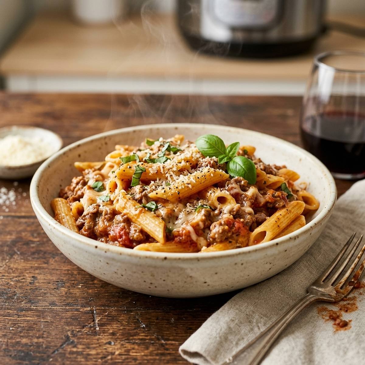 Macarrão de Panela de Pressão: Refeição Completa