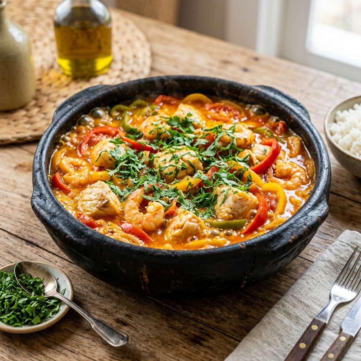 Moqueca Capixaba de Peixe e Camarão: A Tradição em Panela de Barro