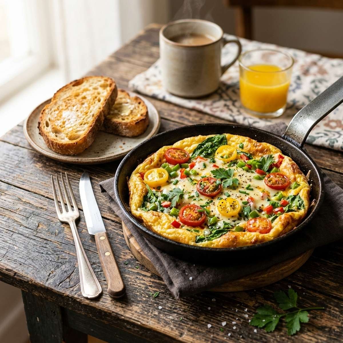 Omelete de Forno Especial: Nutritivo e Sem Sujeira