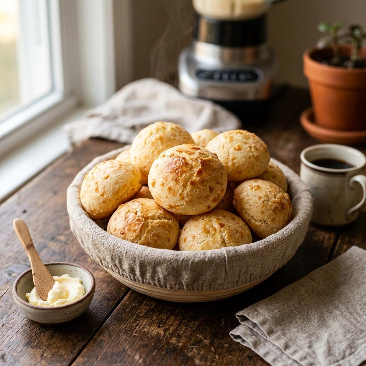 Pão de Queijo de Liquidificador: Crocante, Fofinho e Sem Sova