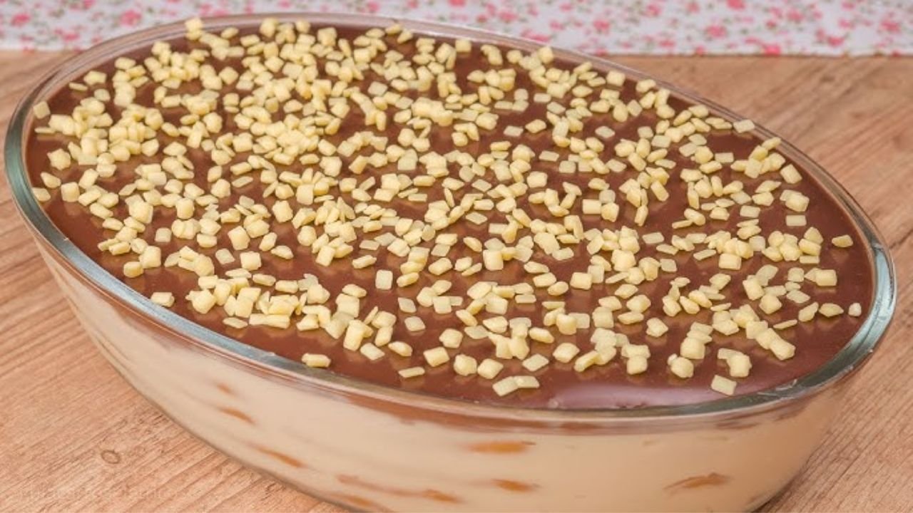 Pavê de Baunilha e Chocolate — A Camada Perfeita que Derrete na Boca