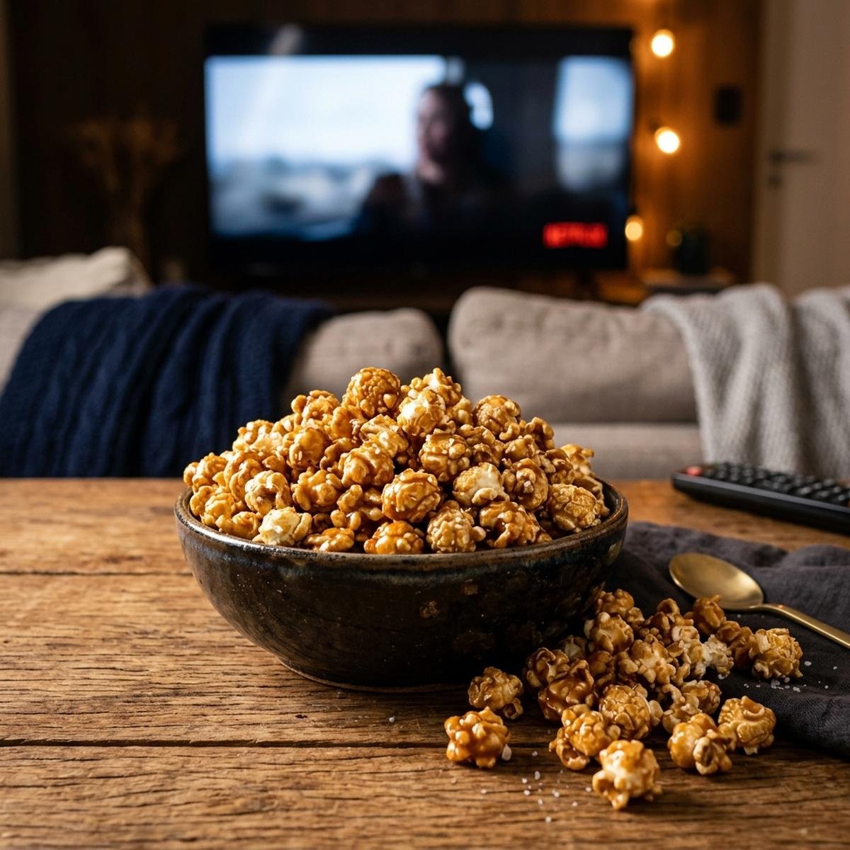 Pipoca Doce Caramelizada: Crocante e Fácil de Cinema