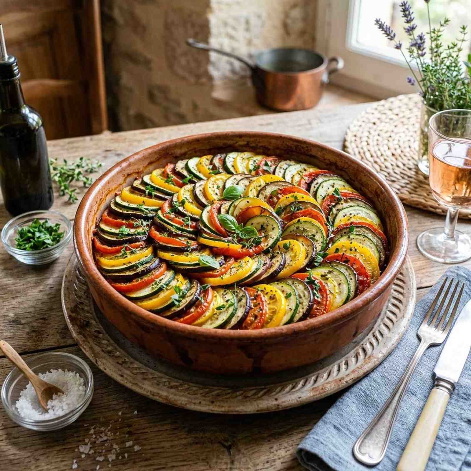 Ratatouille de Provence — A Harmonia Visual e de Sabor dos Legumes Assados