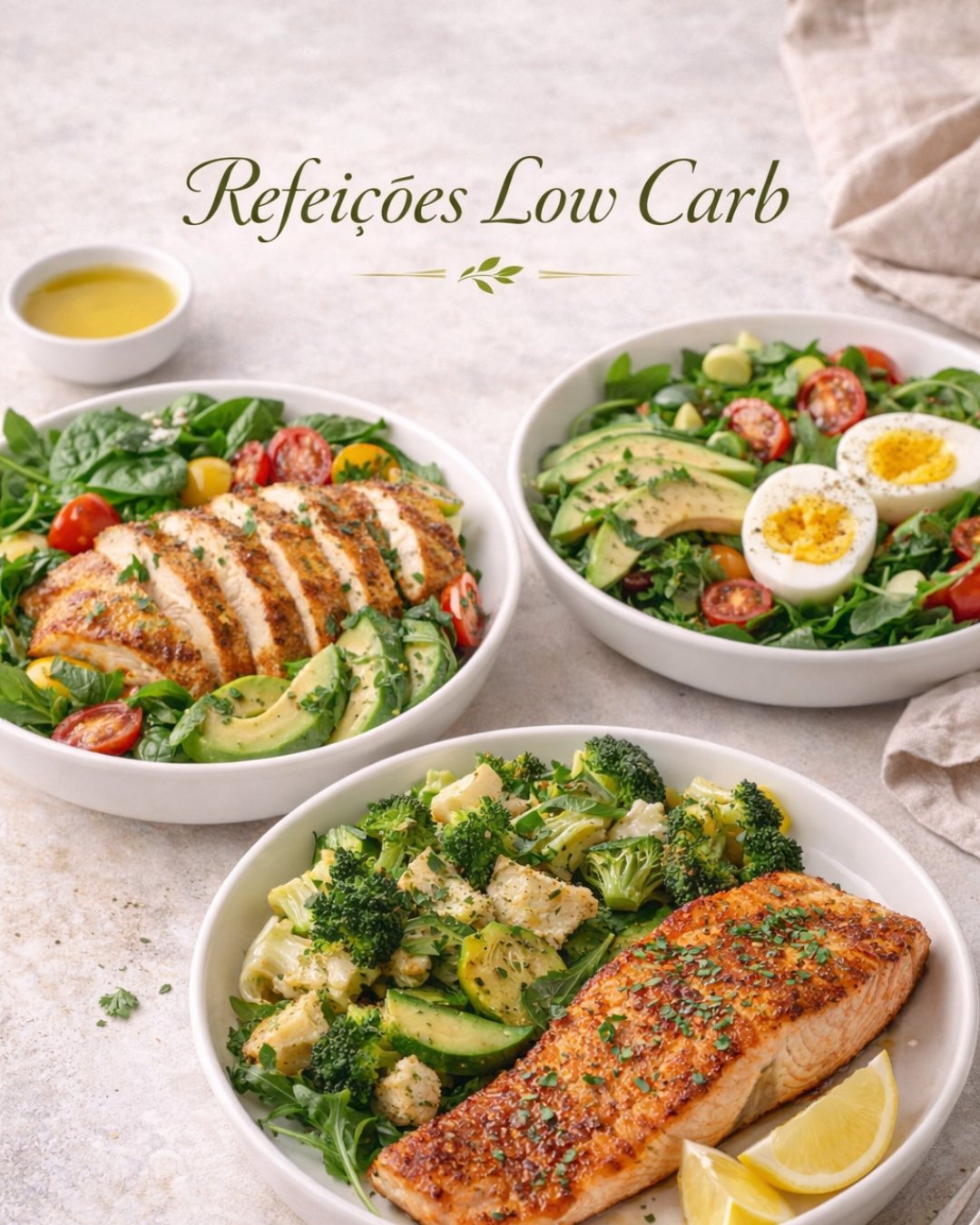 Refeições Low Carb: 5 Opções Saborosas para Emagrecer sem Passar Fome