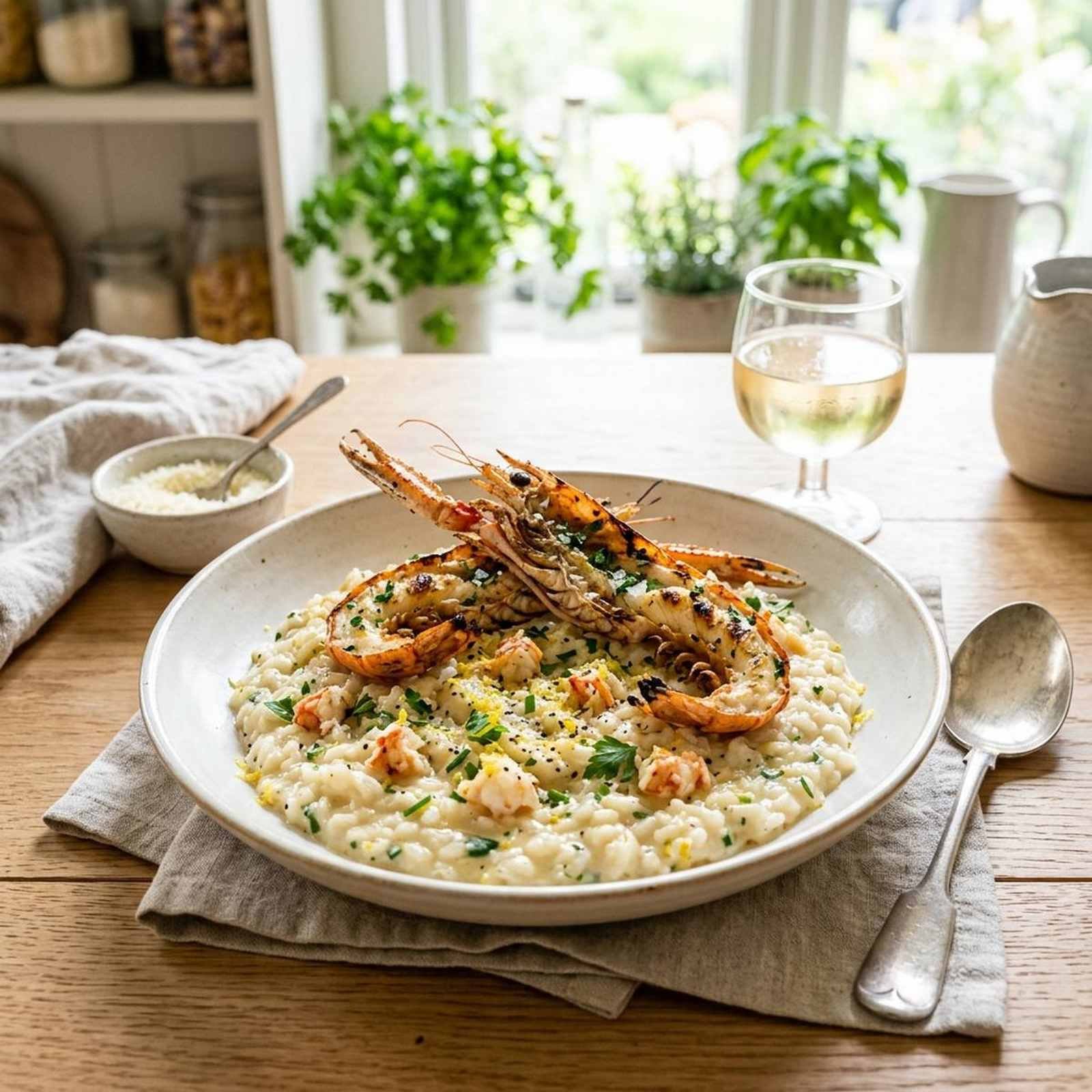 Risoto de Lagostim e Limão Siciliano — Frescor e Luxo em cada Garfada