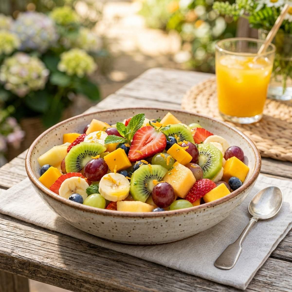 Salada de Frutas Especial: Refrescância e Calda Cítrica