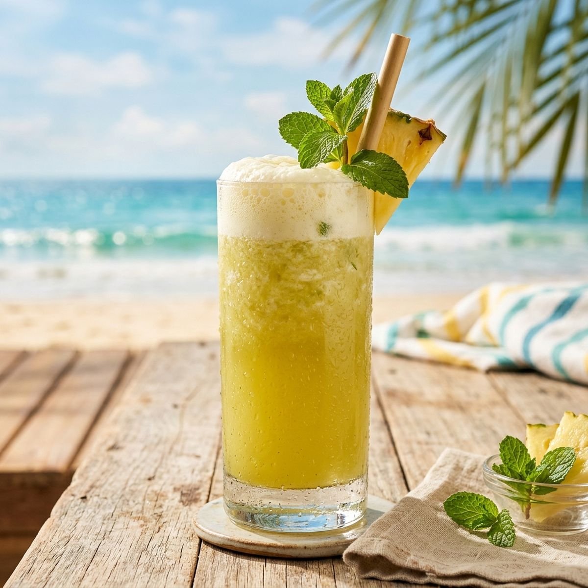 Suco de Abacaxi com Hortelã: Refrescante e Saudável